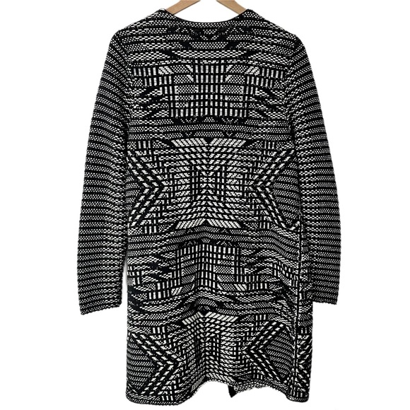 Chico’s Graphic Jacquard Harper Sweater-Coat - Picture 3 of 8